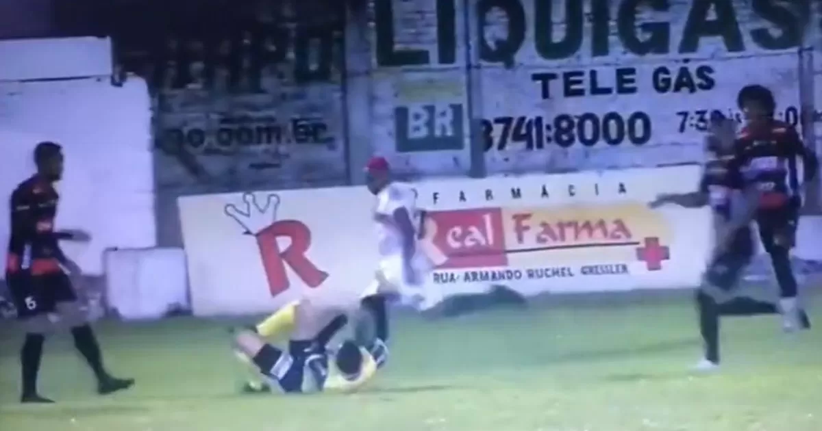 Brasil: Futbolista agredió brutalmente a árbitro en la Serie A2 del Campeonato Gaúcho