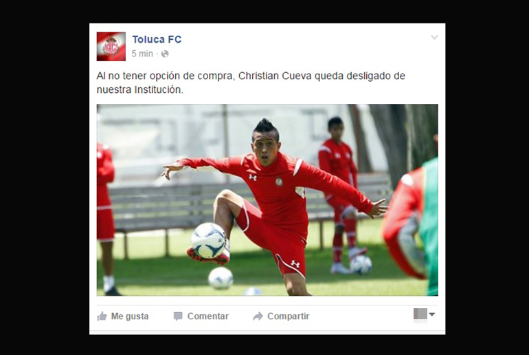 Christian Cueva As Reaccion Toluca Tras El Fichaje Del Peruano Al