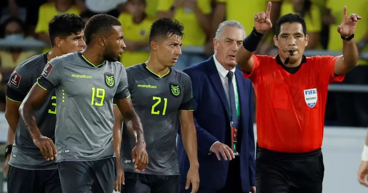 Diego Haro invalidó gol de Yerry Mina que le daba el triunfo a Colombia ante Ecuador