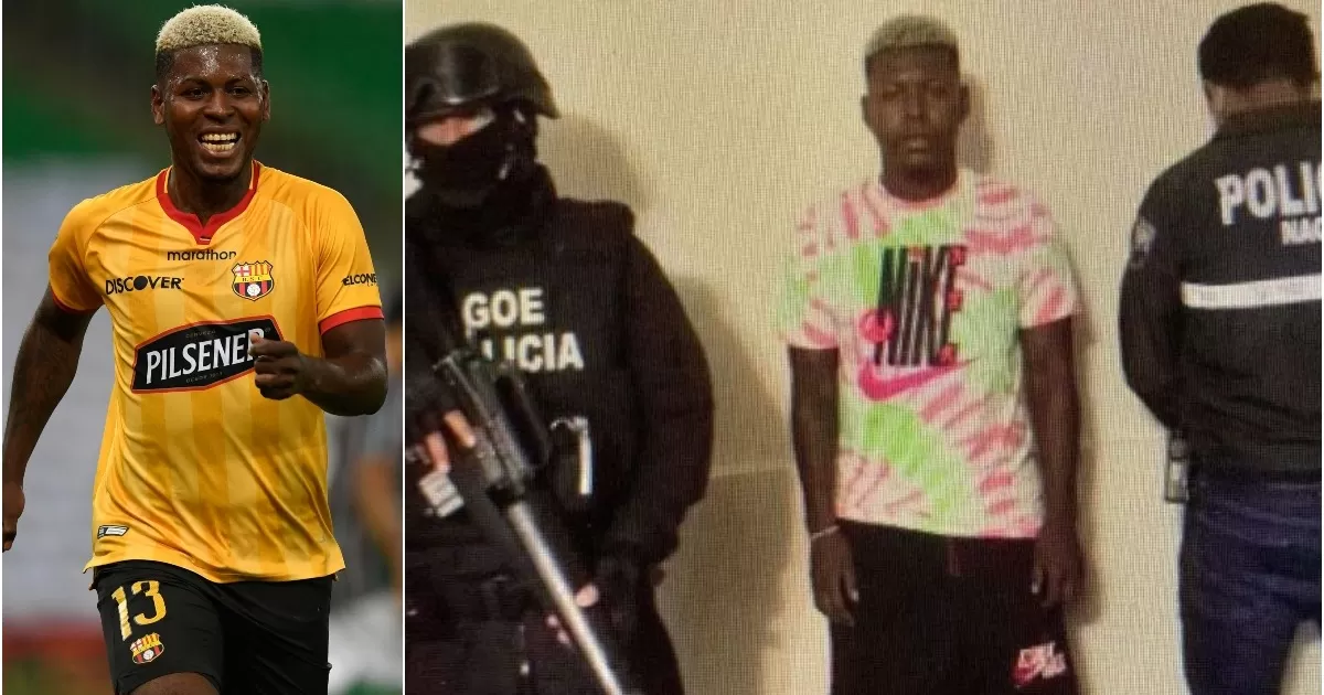 Ecuador: Futbolista Gabriel Cortez fue detenido por presunto vínculo con banda criminal