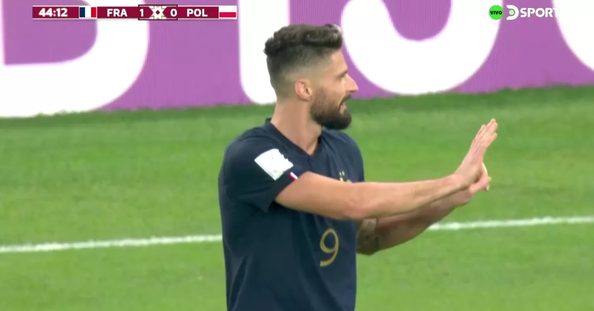 Francia vs. Polonia: Giroud puso el 1-0 para los 'Bleus' sobre el final primer tiempo