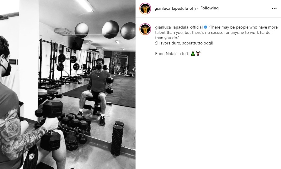 Gianluca Lapadula Pasa Navidad Entrenando Y Env A Un Mensaje Motivador