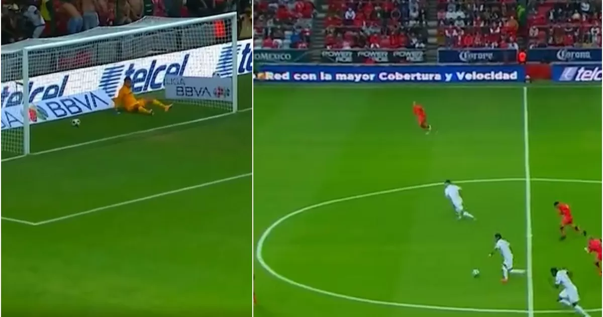México: Leonel López marcó espectacular gol de media cancha para Pumas ante Toluca
