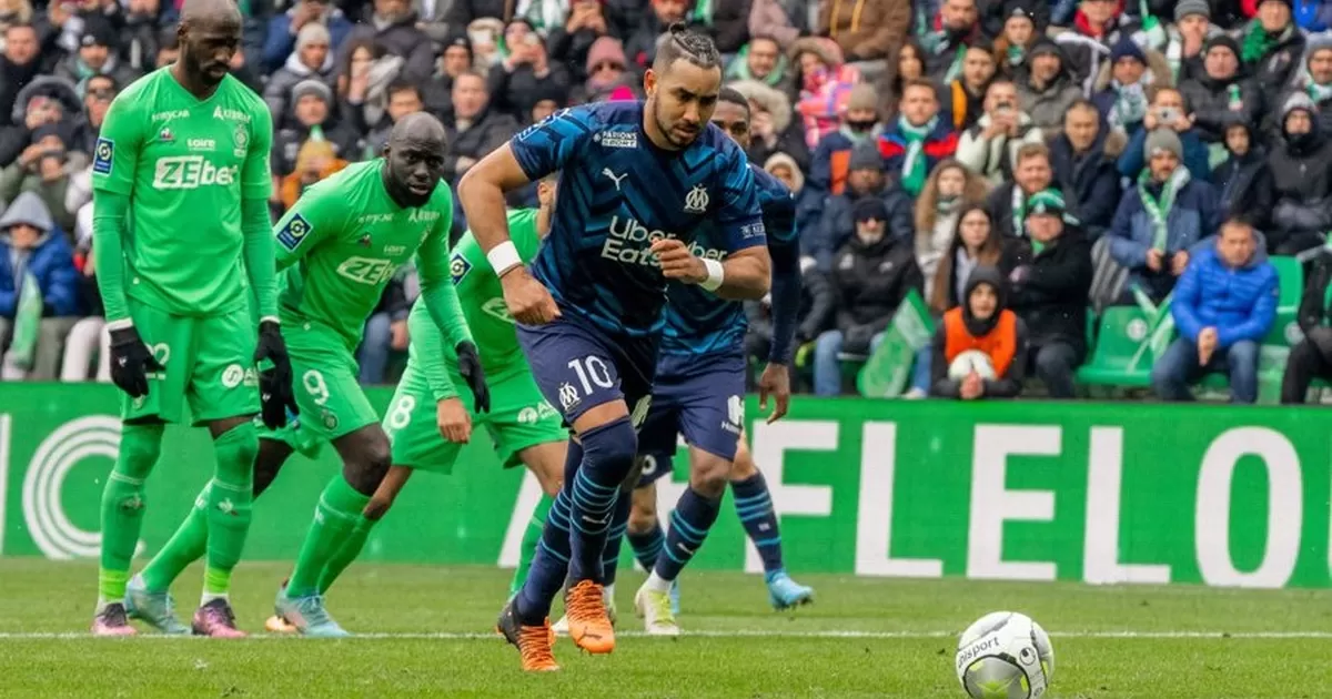 Sin Trauco, Saint-Étienne cayó 4-2 ante Olympique de Marsella por la Ligue 1