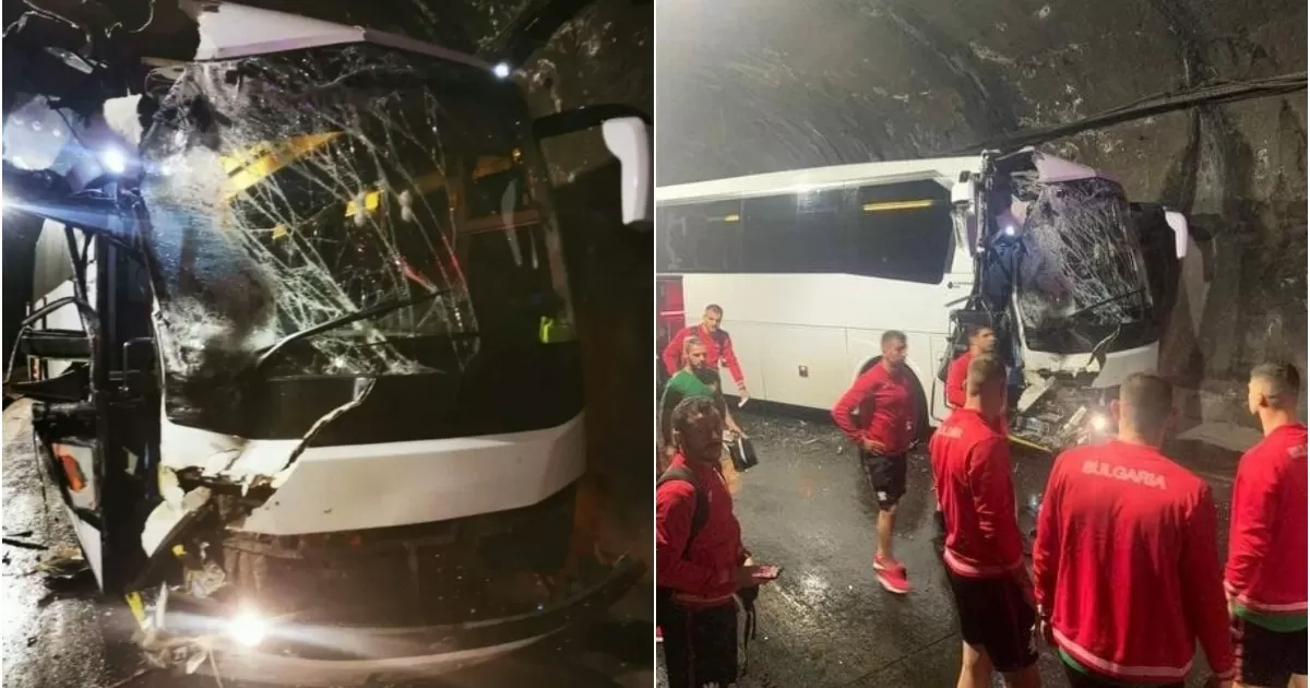 Selección búlgara sufrió un accidente y un futbolista fue operado de urgencia