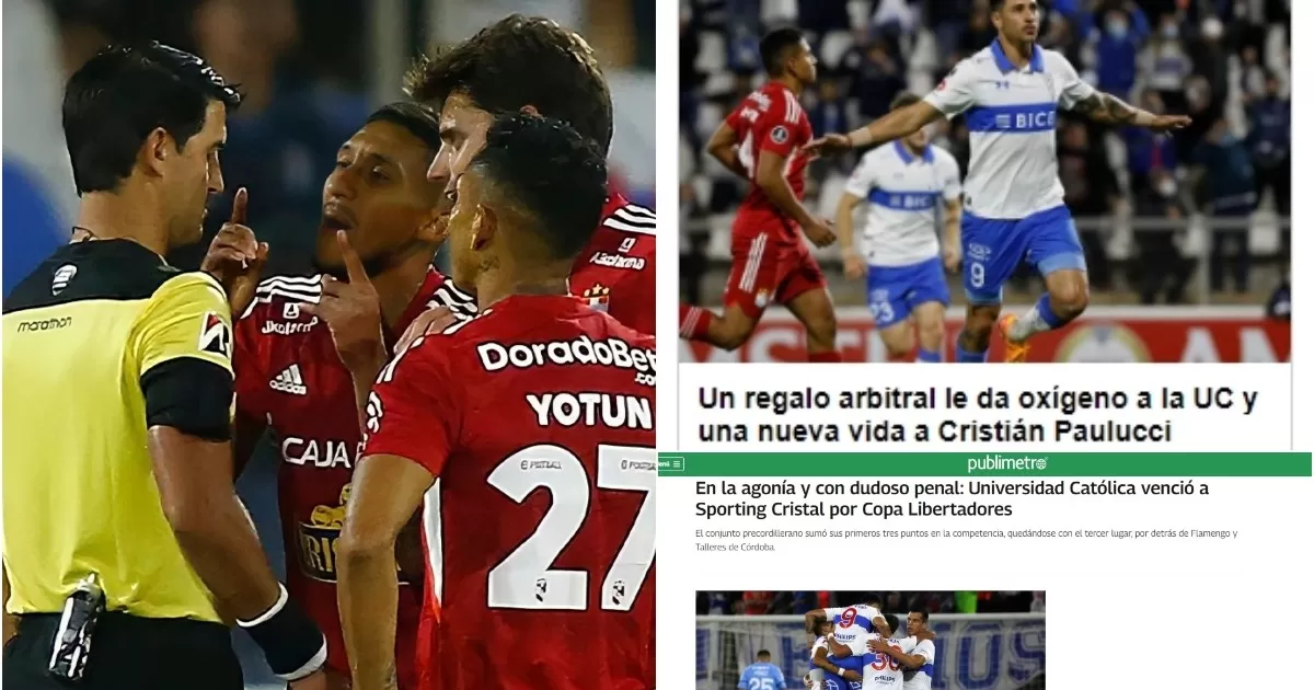 Sporting Cristal: La reacción en Chile tras penal que favoreció a la U. Católica
