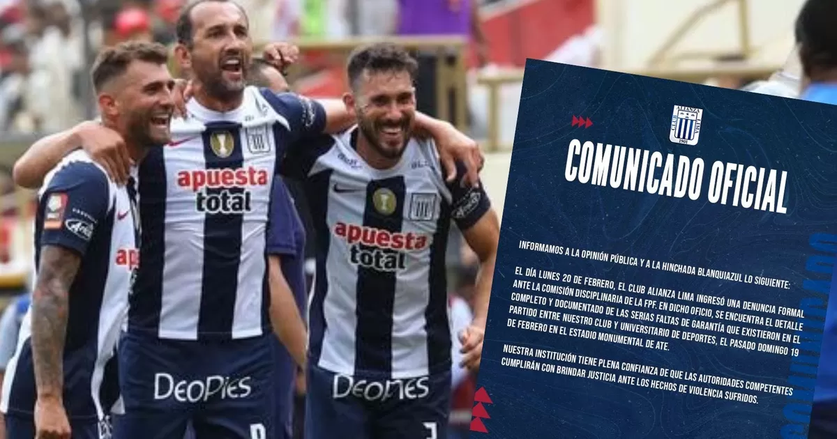 Alianza Lima denunció a Universitario por la falta de garantías en el último Clásico en el Monumental