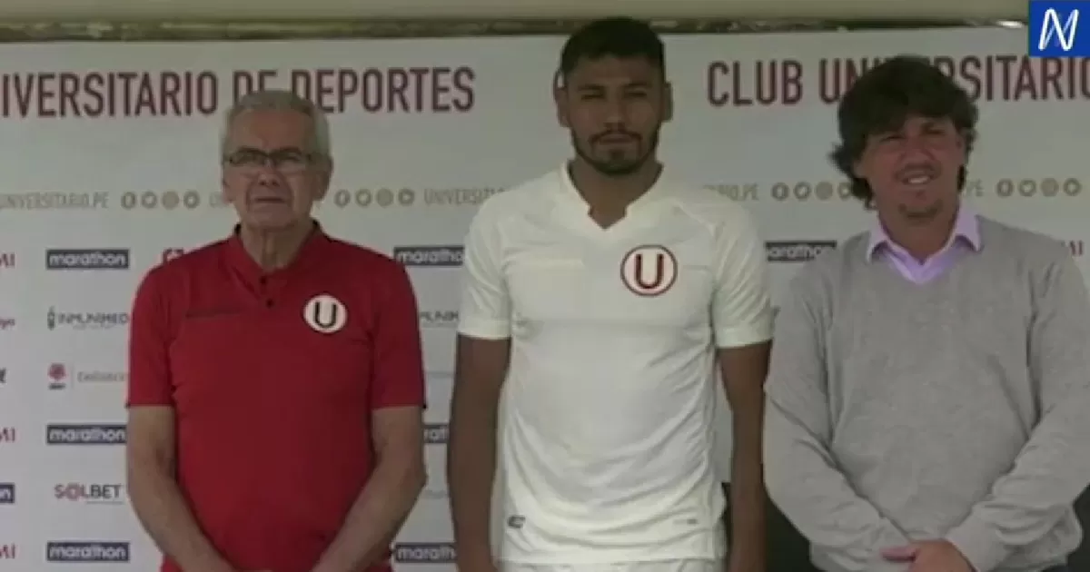 Universitario presentó oficialmente a Ángel Cayetano como fichaje para el 2022
