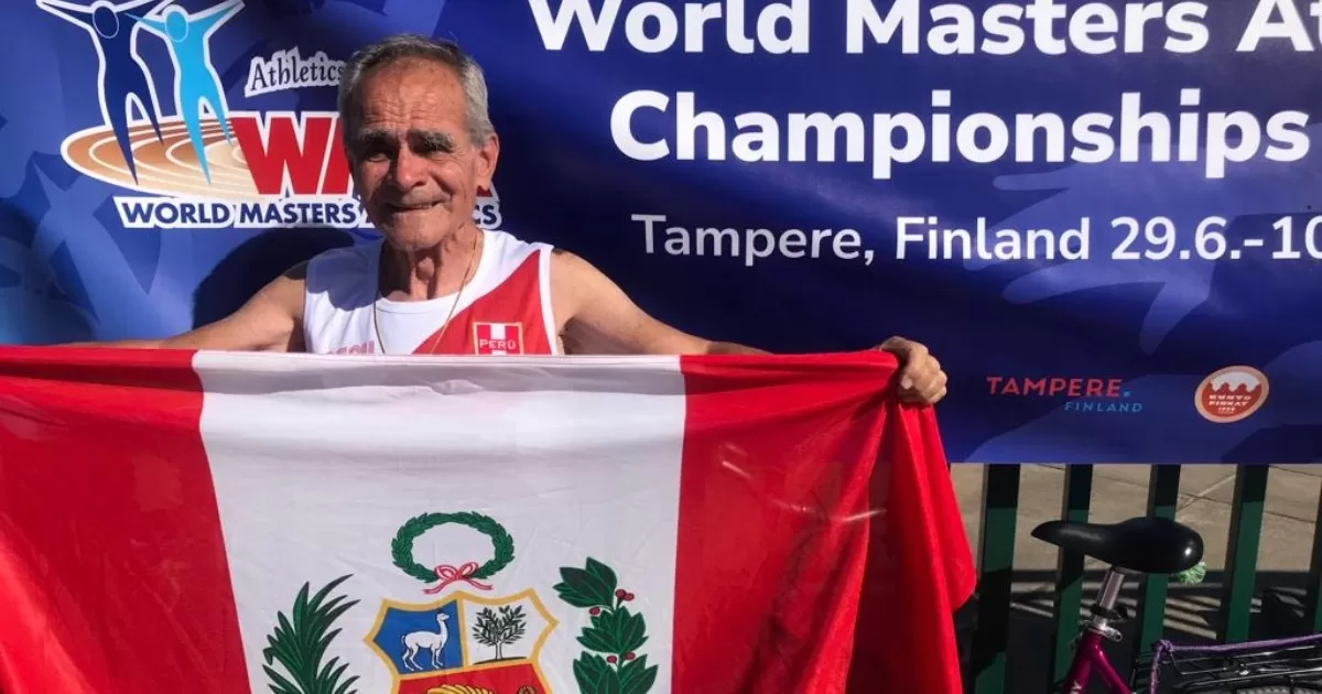 Jaime León se consagró subcampeón mundial de 100 metros planos a sus 80 años