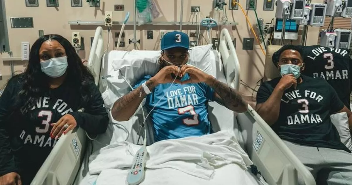 NFL: Jugador Damar Hamlin dejó el hospital y continúa su recuperación