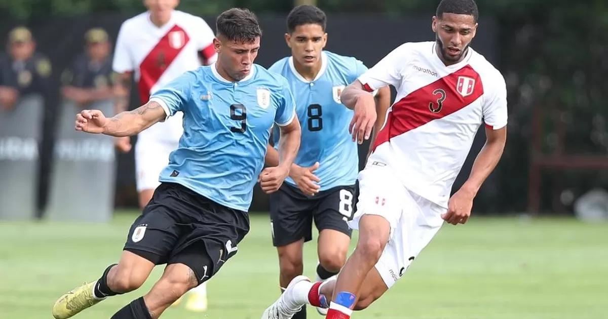 Selección peruana sub-20 cayó 1-0 frente a Uruguay en amistoso