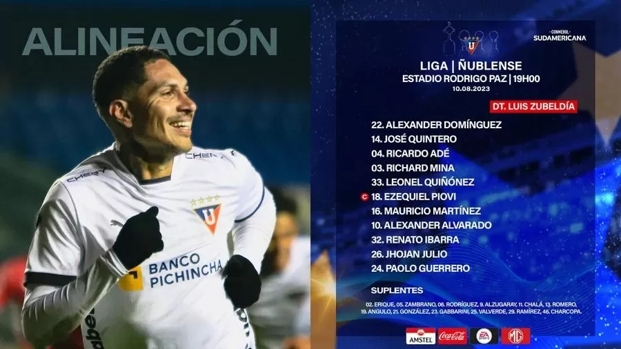 Paolo Guerreto titular en LDU. | Foto: LDU