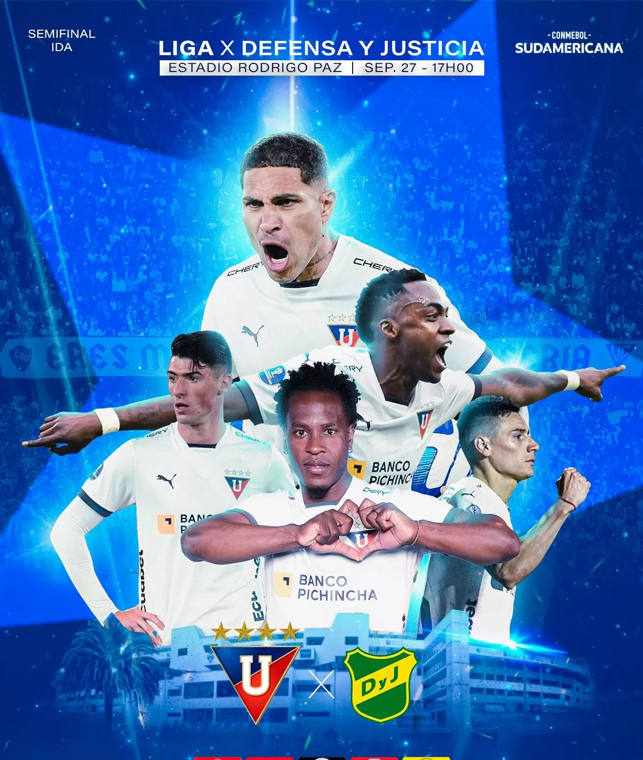 LDU vs. Defensa y Justicia EN VIVO por la Copa Sudamericana. | Foto: LDU.