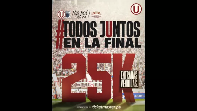 Este lunes arrancó la venta de entradas para el Universitario vs. Alianza Lima en el Monumental. | Foto: Universitario.