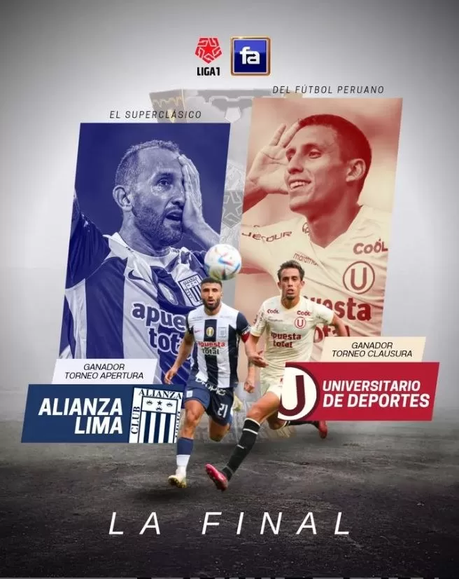 Alianza Lima vs. Universitario por la final de la Liga1 Betsson 2023. | Foto: FA.