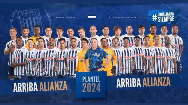 Plantel 2024 de Alianza Lima 2024 / Foto: Alianza Lima