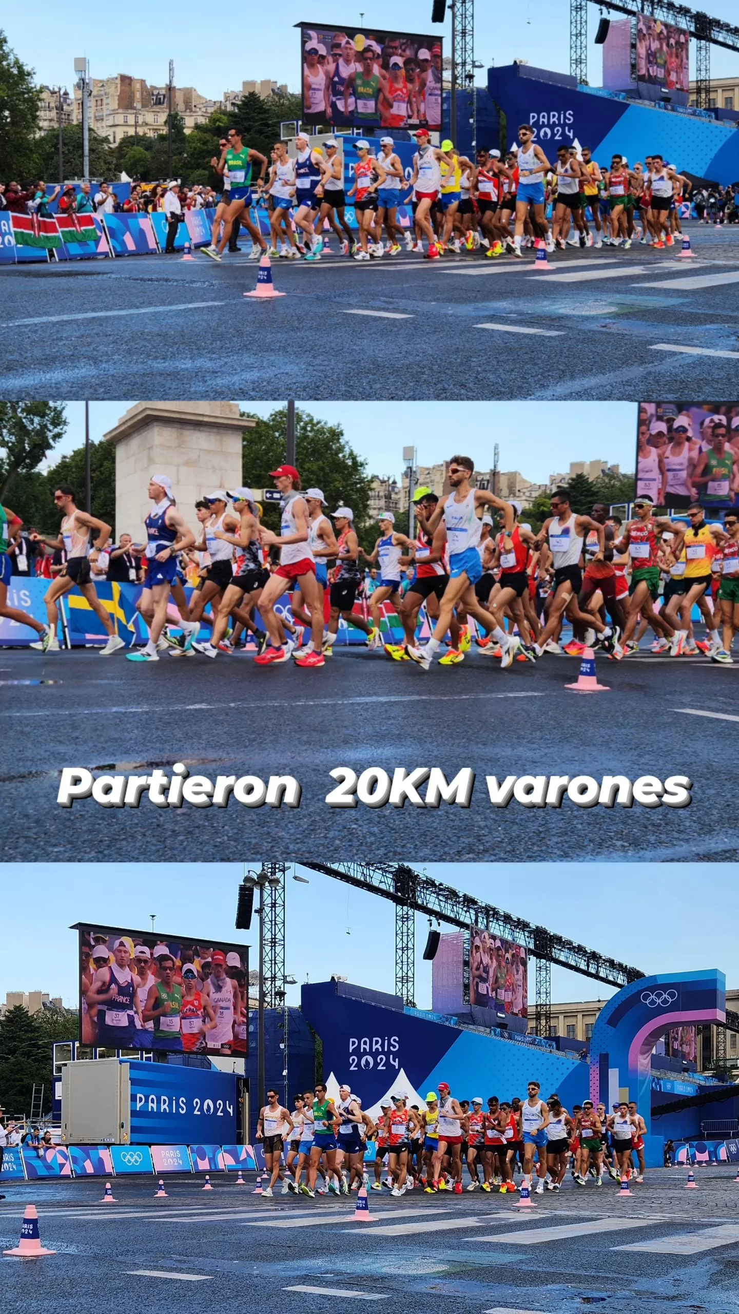 Partida de la marcha masculina. | Foto: IG Daniella Fernández.