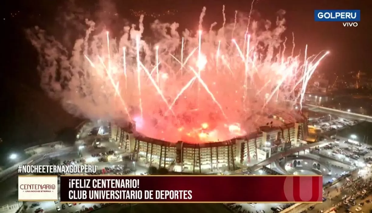 Universitario cumplió 100 años de fundación. | Foto: Captura GOL Perú.