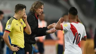 Per&amp;uacute; y Colombia empataron 1-1 en la &amp;uacute;ltima fecha de las Eliminatorias. Foto: AFP