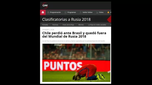 Las portadas de la derrota chilena.-foto-2
