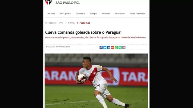 Cueva anot&amp;oacute; el tercer gol de Per&amp;uacute; en la victoria (4-1) sobre Paraguay.-foto-3