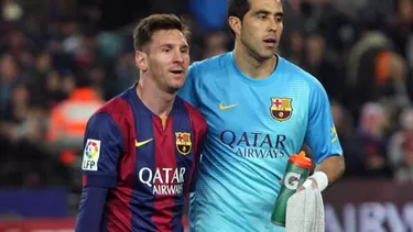 Messi y Bravo comparten vestuario del Barcelona. Messi y Bravo comparten vestuario del Barcelona.