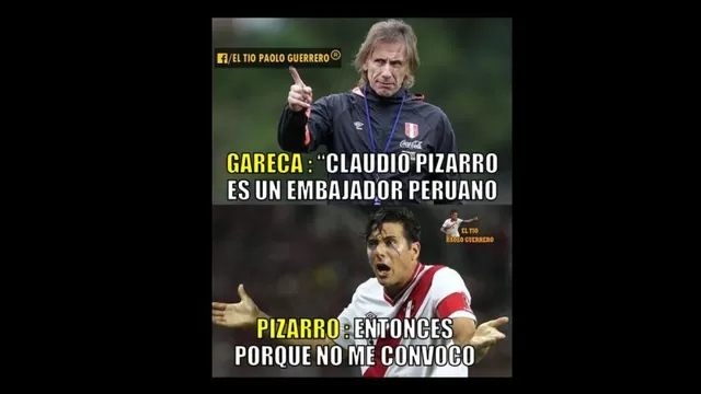 Claudio Pizarro protagonizó memes luego de que Ricardo Gareca no lo convocó-foto-1