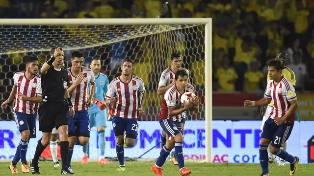 Paraguay remontó y venció 2-1 a Colombia por las Eliminatorias a Rusia 2018