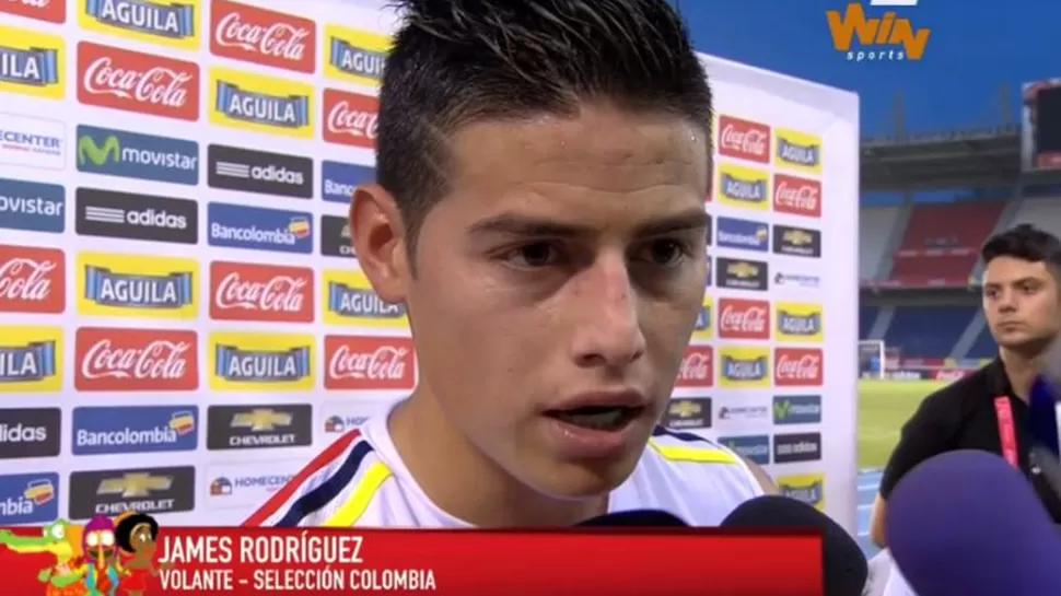 James Rodríguez será titular en el Colombia vs. Argentina