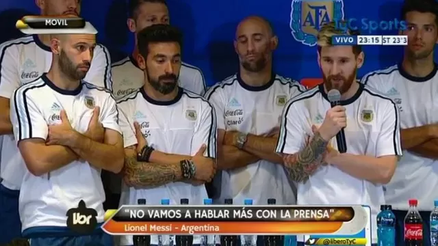 Lionel Messi y Argentina decidieron no hablar más con la prensa de su país