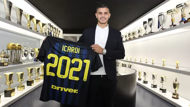 Mauro Icardi renovó contrato con el Inter de Milán hasta el 2021