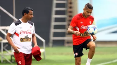 Paolo Guerrero y el Ñol. Foto: Andina