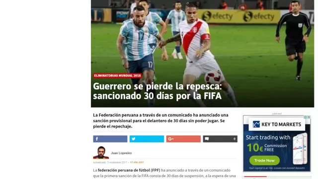 &amp;iexcl;Hablan los medios del mundo sobre Paolo Guerrero!-foto-5