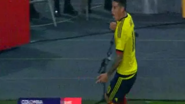 Perú vs. Colombia: James Rodríguez anotó y silenció el Estadio Nacional