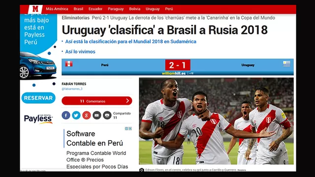 Uruguay sum&amp;oacute; su segunda derrota consecutiva.-foto-5