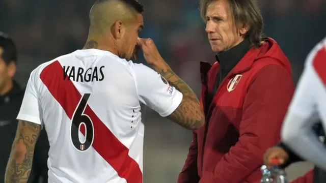Ricardo Gareca confirmó ausencia de Juan Vargas ante Bolivia y Ecuador