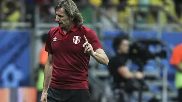 Ricardo Gareca, t&amp;eacute;cnico de la selecci&amp;oacute;n peruana.