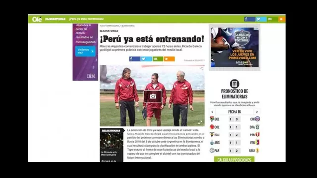 Selección peruana entrenó y la prensa argentina dijo que ya &quot;sacó ventaja&quot;-foto-1