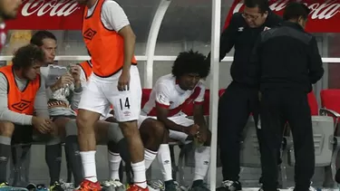 Yordy Reyna llor&amp;oacute; al ser cambiado en el Per&amp;uacute; vs. Chile. (Foto: El Comercio)