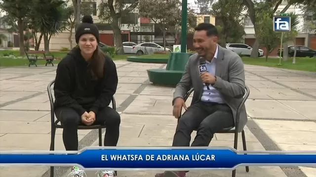 Adriana Lúcar: El divertido &#39;WhatsFA&#39; de la goleadora de Alianza Lima
