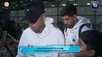 Así fue la llegada de la selección peruana tras ser eliminados de la Copa América