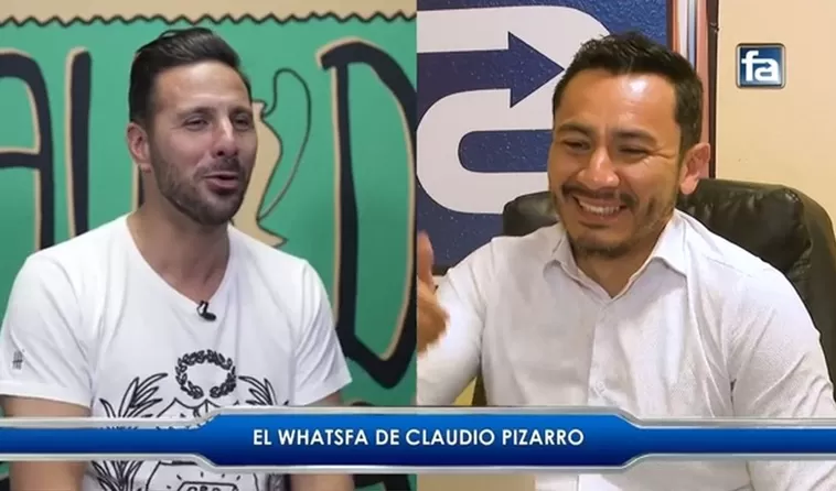 Claudio Pizarro y su divertido 'WhatsFA' con Vladimir Vicentelo