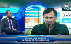 Fútbol en América analizó la salida de Carlos Bustos de Alianza Lima - Noticias de julio-garcia