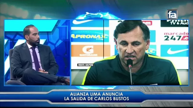 Alianza Lima emitió un comunicado dando a conocer la salida de Bustos. Video: América Televisión