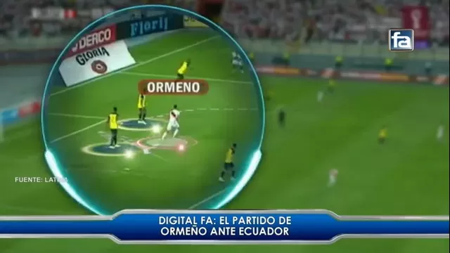 Fútbol en América: El partido de Santiago Ormeño ante Ecuador analizado con el Digital FA