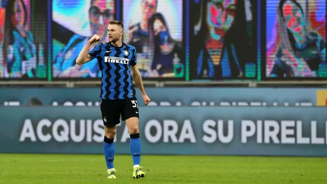 Inter de Milán vs. Atalanta: Milan Skriniar marcó el 1-0 del equipo nerazzurri