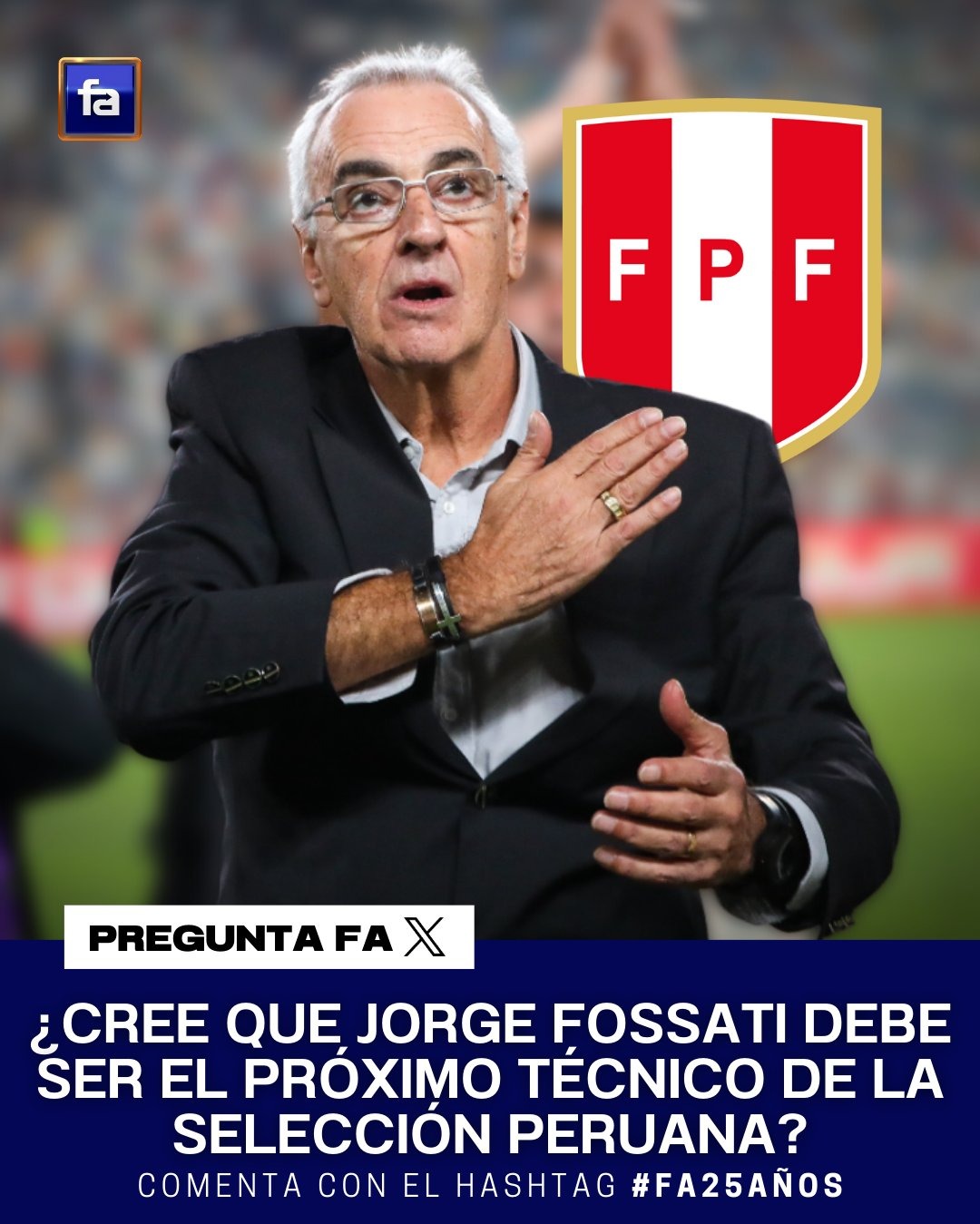 Hinchas responden si quieren a Jorge Fossati en la selección peruana. | Fuente: Fútbol en América