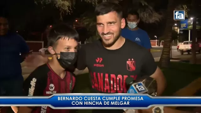 Melgar: Bernardo Cuesta cumplió promesa a hincha del club arequipeño