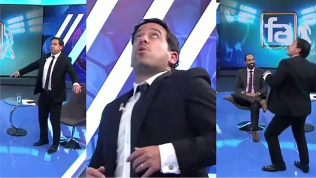 Óscar del Portal imitó recordado calentamiento de Maradona al escuchar el tema 'Live is life'