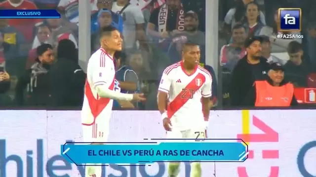 Perú vs. Chile: El enérgico reclamo de Paolo Guerrero a Pedro Aquino tras el 1-0